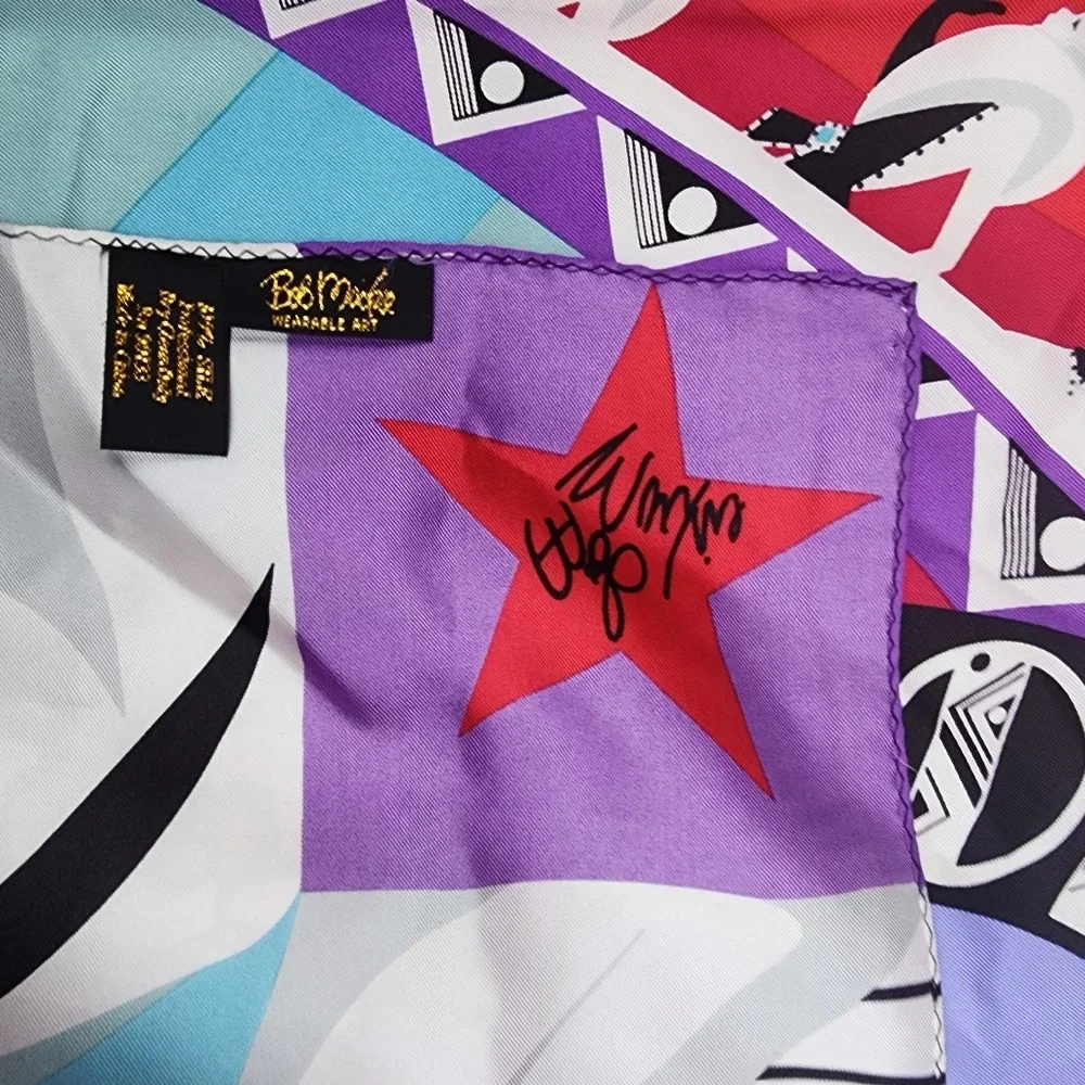 Bob Mackie HUGE Hollywood silk scarf NWOT‎